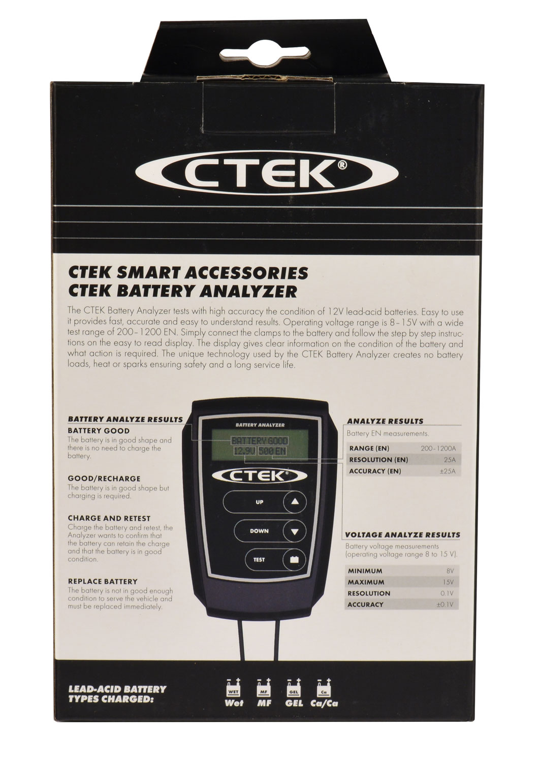 CTEK Kfz-Batterietester 12V Battery Analyzer
