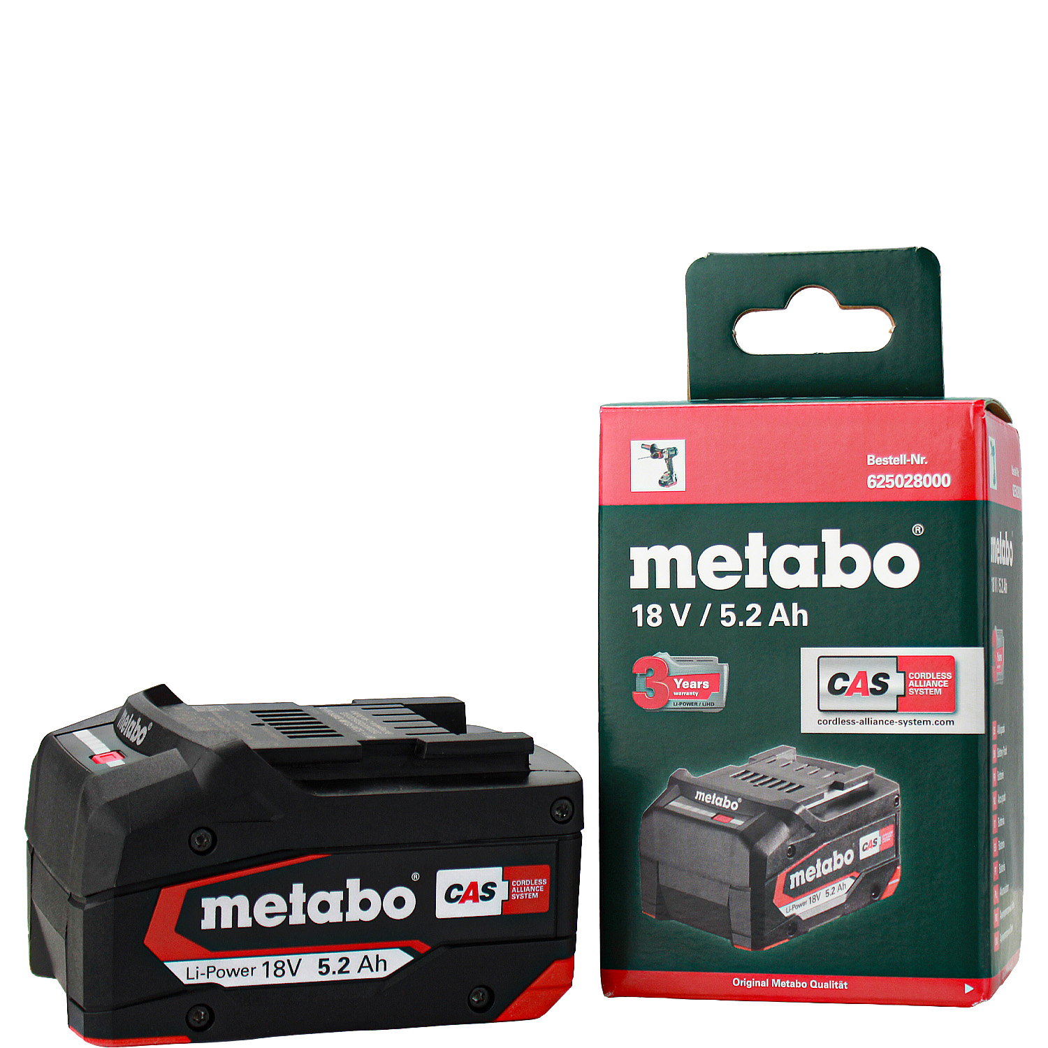 Metabo Akku 5,2AH 18V Nr. 625028000