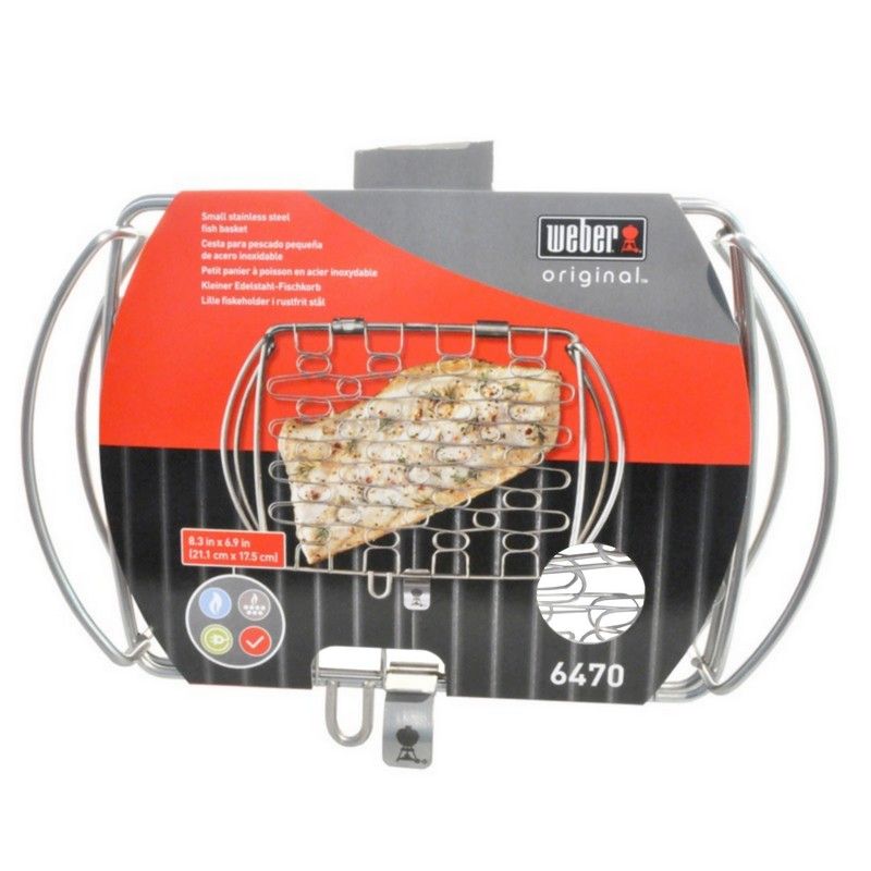 Weber 6470 Fischkorb klein 21,1 x 17,5cm Weber 6470 Fischkorb klein 21,1 x 17,5cm
