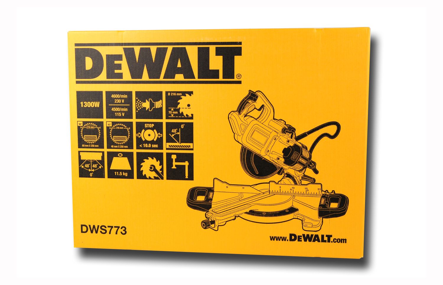 Dewalt DWS773 Paneelsäge/ Kappsäge 1300W