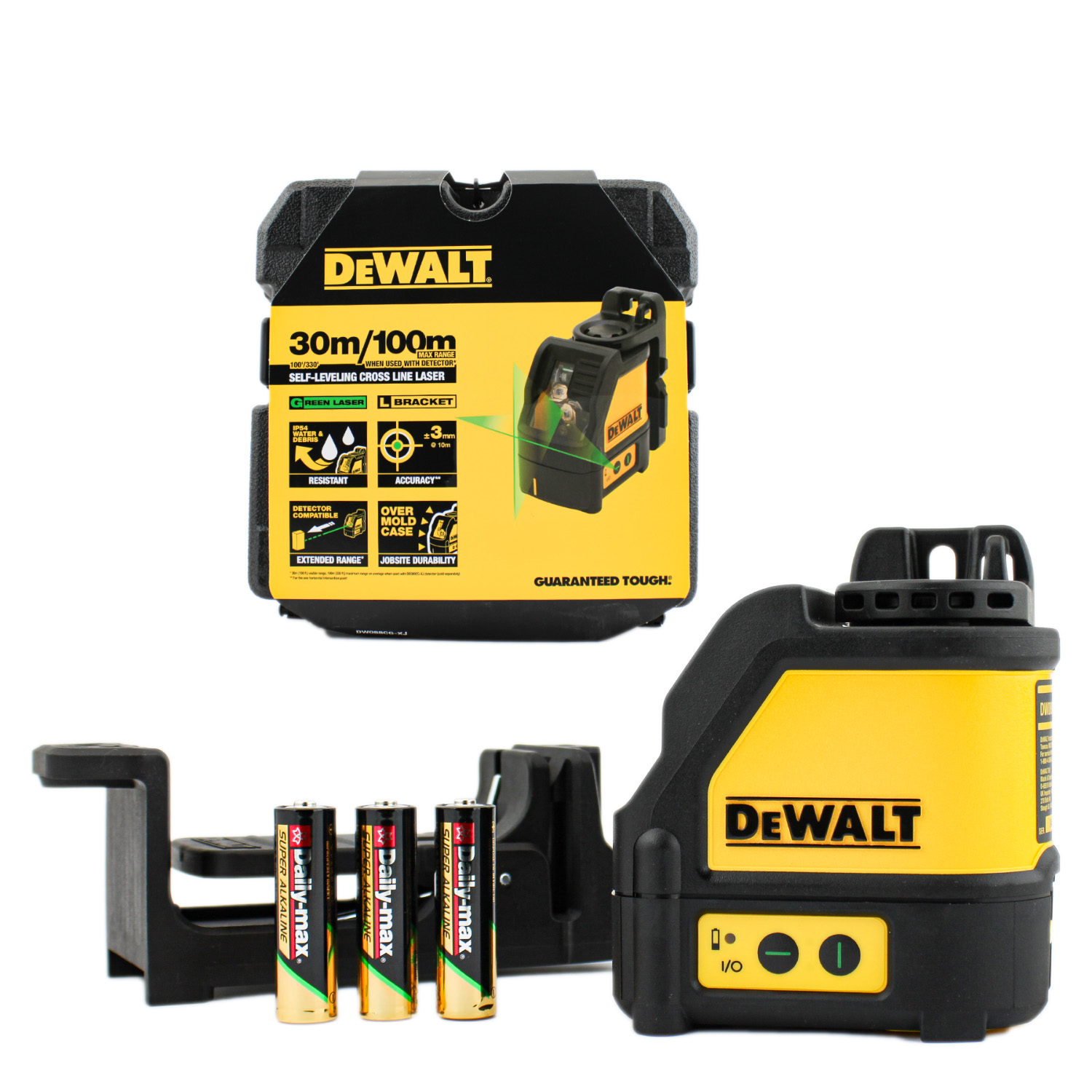 Dewalt DW088CG Kreuzlinienlaser Grün im Koffer