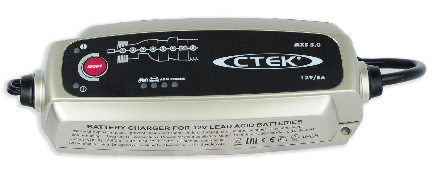 Ctek MXS 5.0 Batterieladegerät 12 V 0.8A/5A, Laden bis 110 Ah,Erhalten bis 160Ah Ctek MXS 5.0 Batterieladegerät 12 V 0.8A/5A, Laden bis 110 Ah,Erhalten bis 160Ah