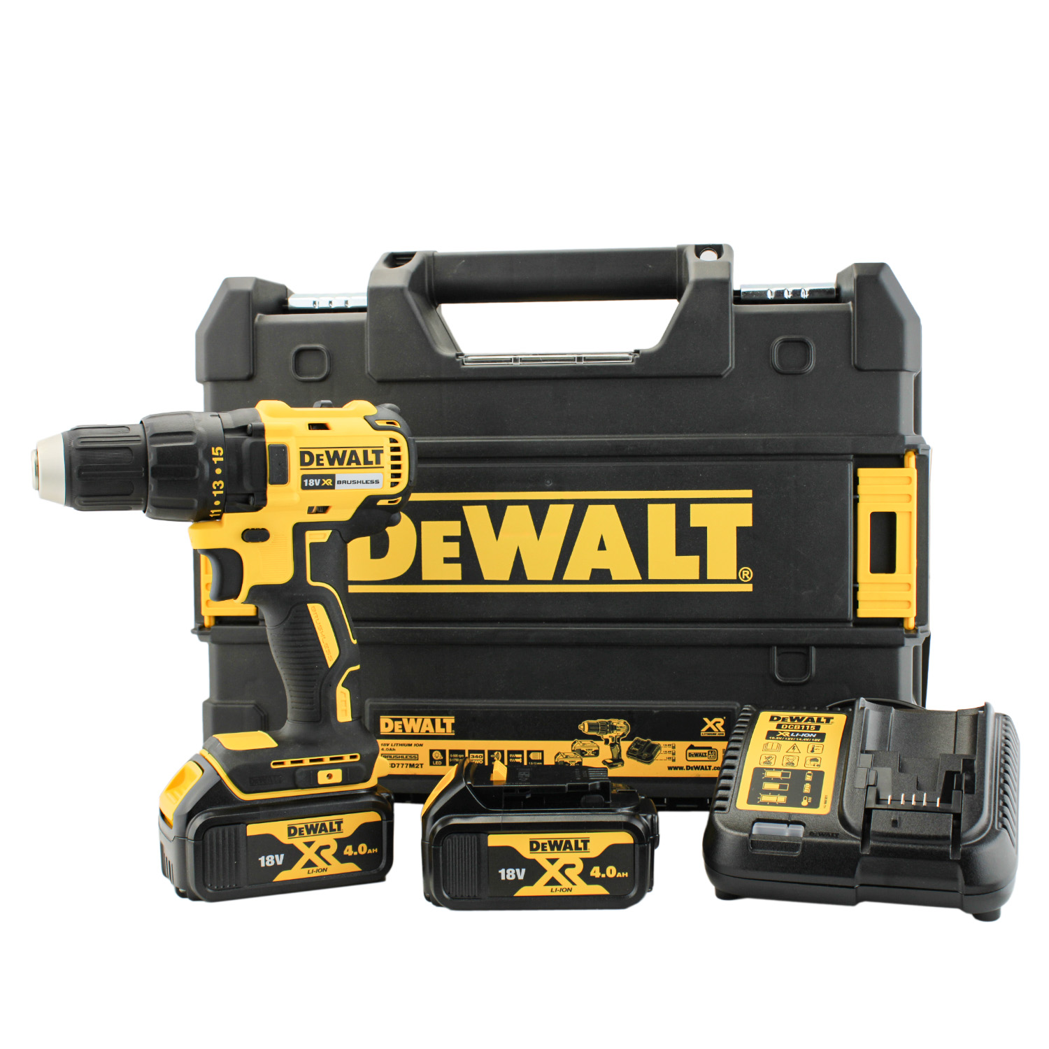 DeWALT DCD777M2T-QW Akku-Bohrschrauber 18V Li-Ion mit 2 Akkus 4,0 Ah in TSTAK