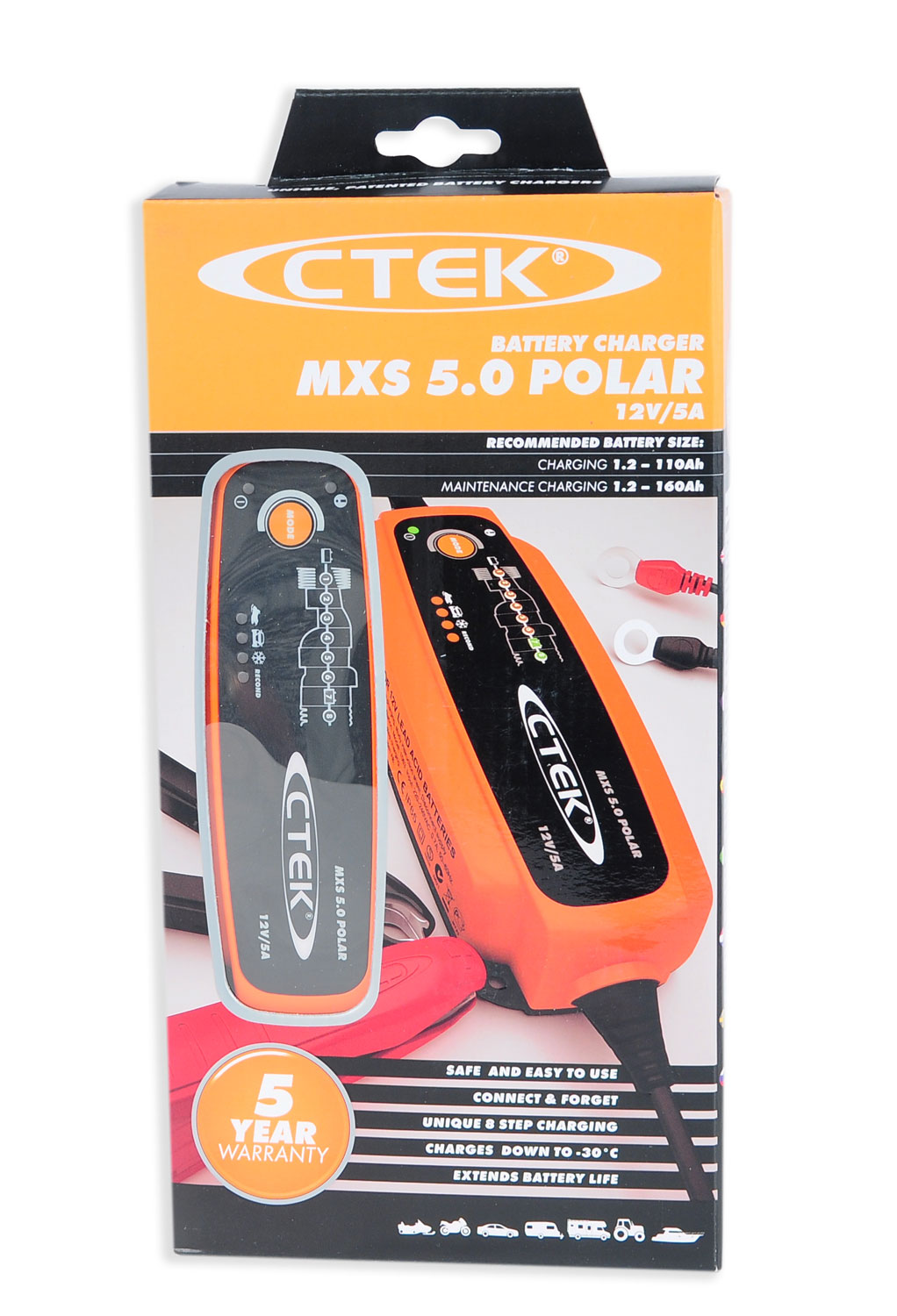 Ctek MXS 5.0 Polar 12V 5A Batterieladegerät (56-855)