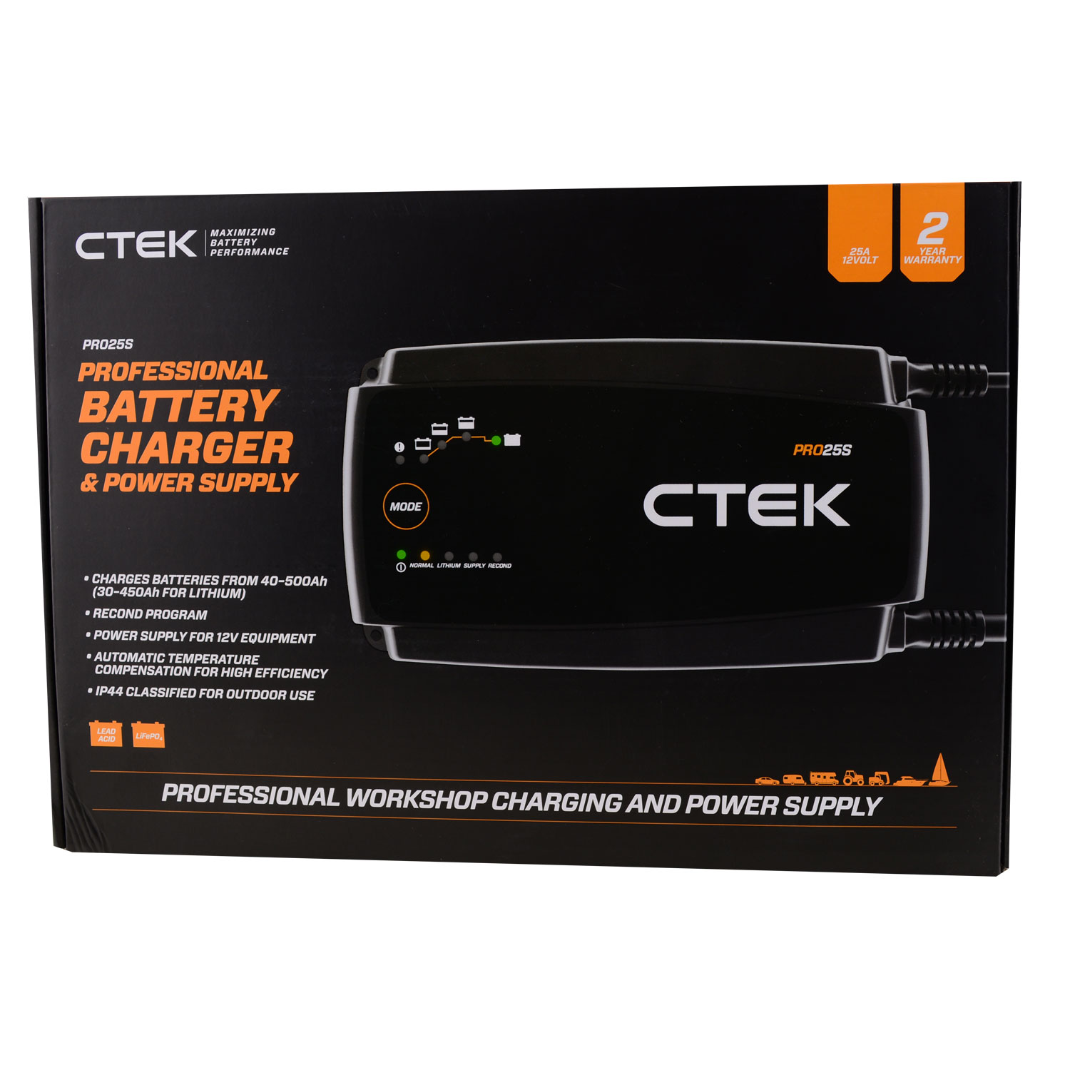 Ctek PRO25 S  12V/25Ah Ladegerät (40-194) Batterieladegerät 