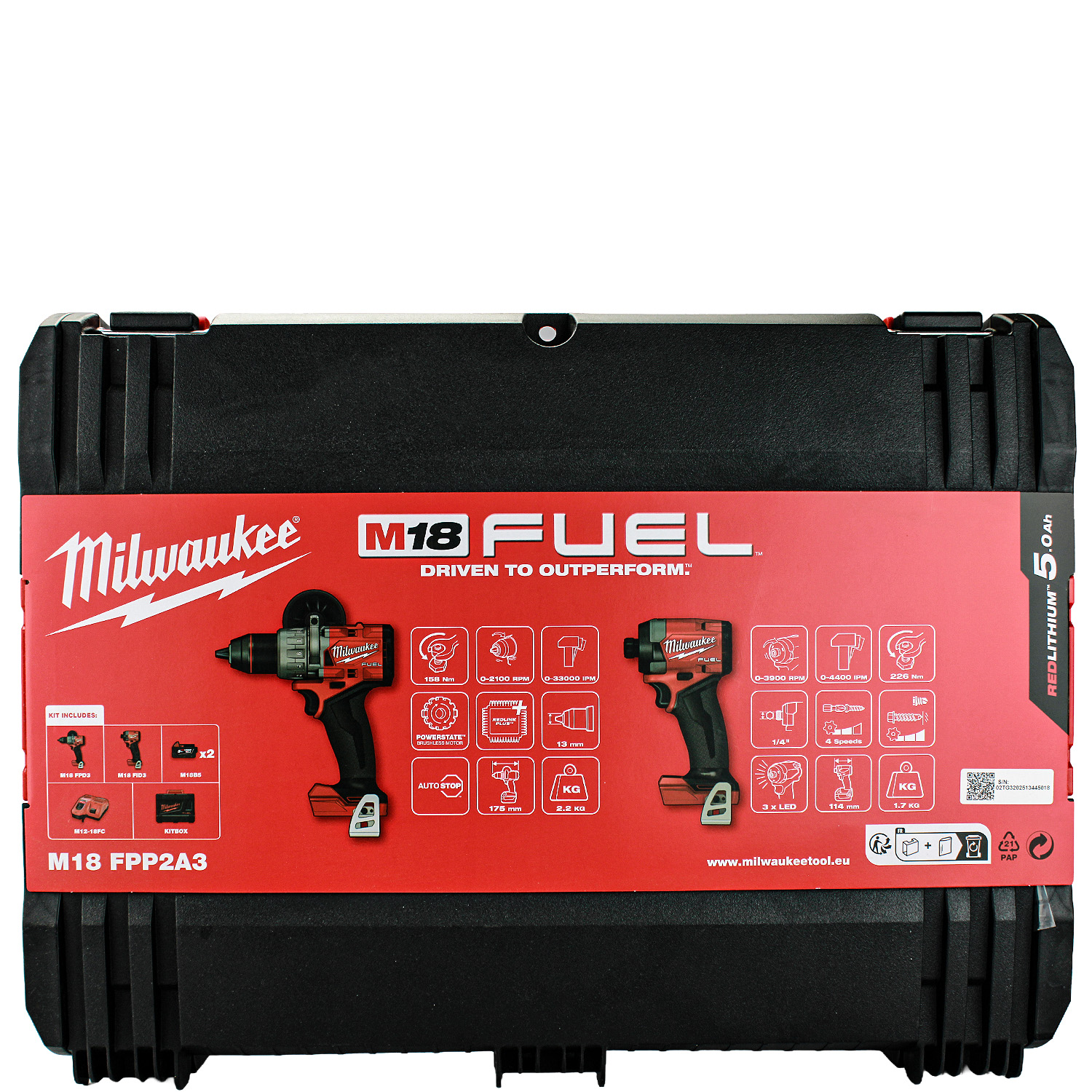 Milwaukee M18 FPP2A3-502X 18V 2x5Ah