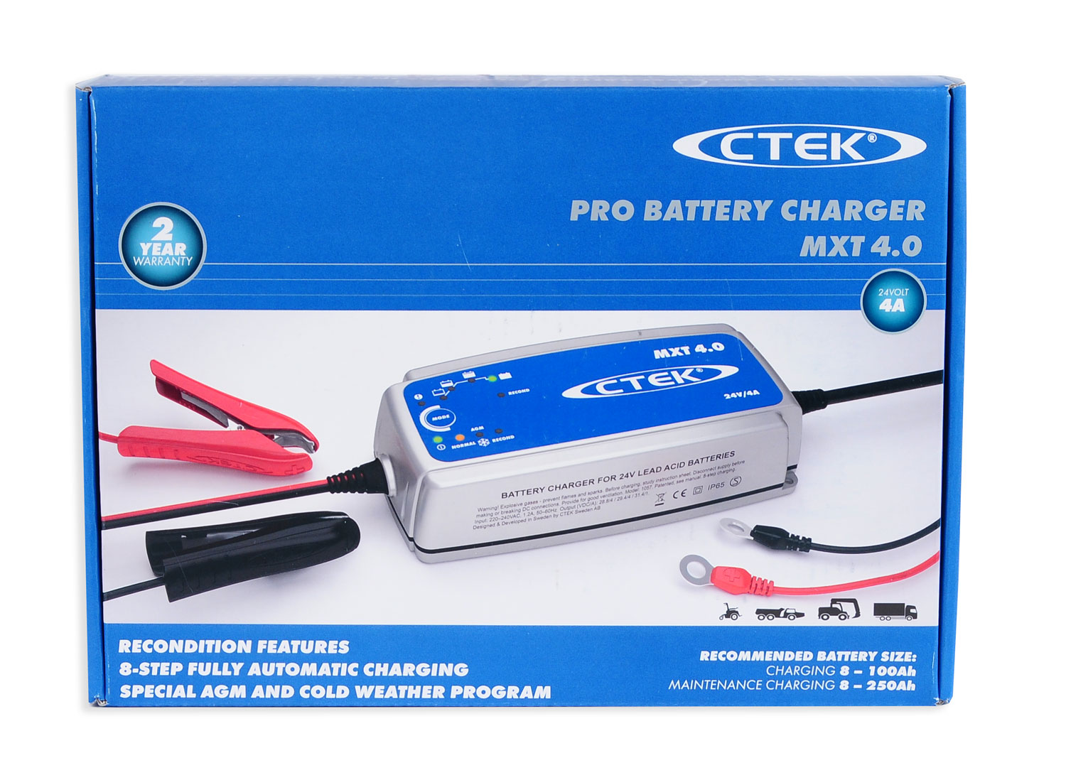 Ctek MXT 4.0 24V 4A 8TR Batterieladegerät (56-733)