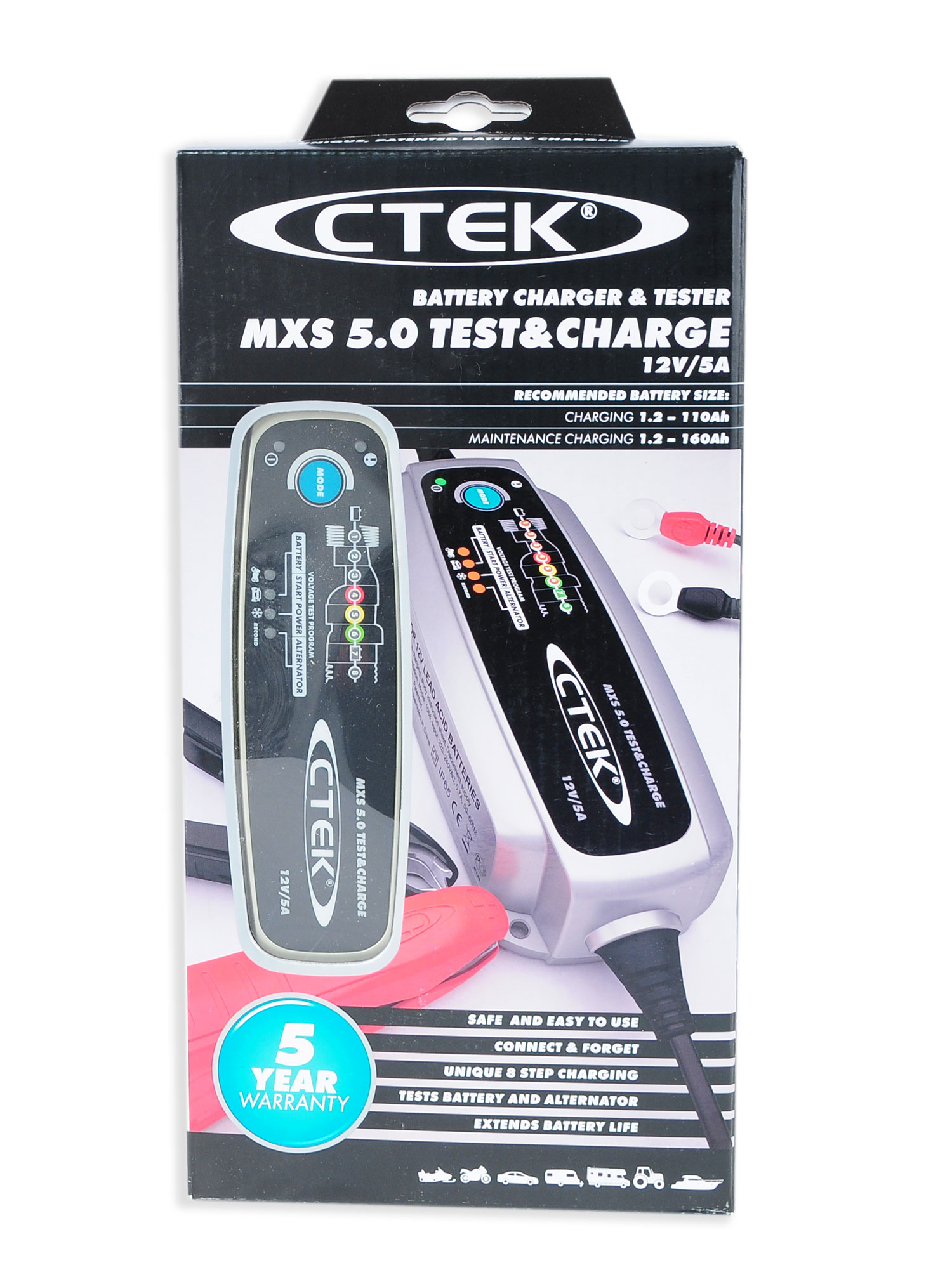 Ctek MXS 5.0 Test & Charge (56-308)