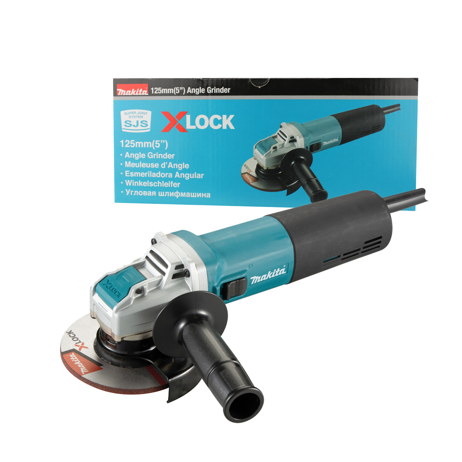 Makita GA5080RX02 Winkelschleifer 125mm 1400W mit X-Lock