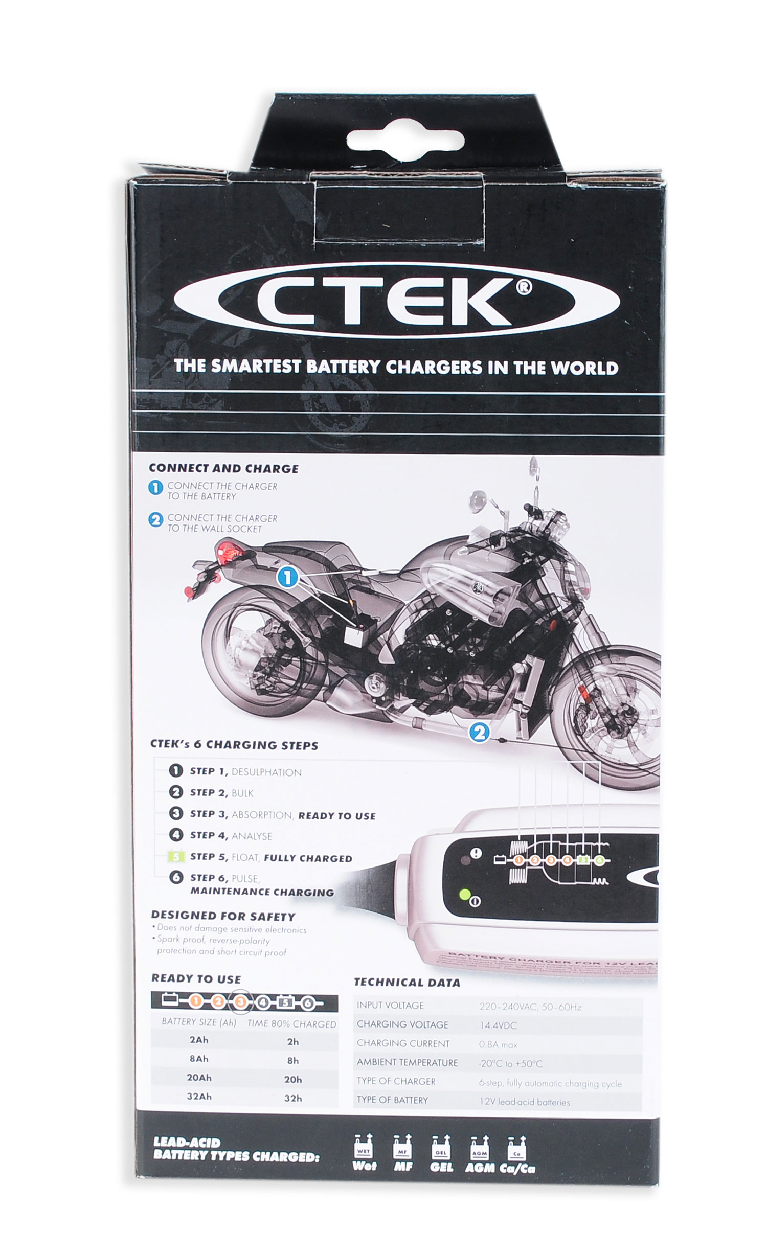 Ctek XS 0.8 12V 0,8A Batterieladegerät (56-707)