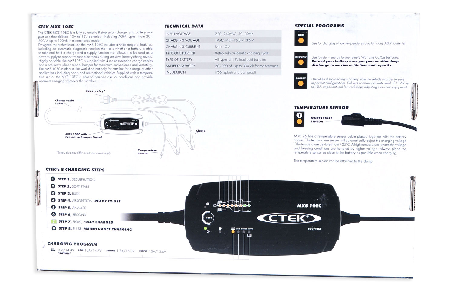 MXS 10 EC 12V 10A Batterieladegerät