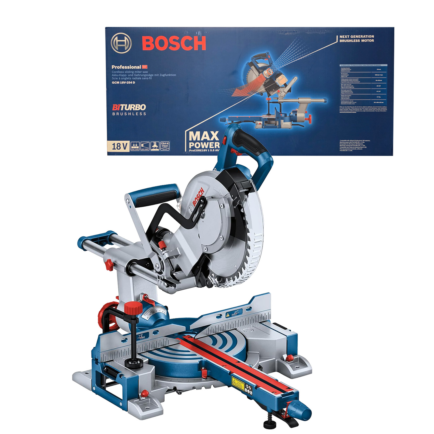 Bosch GCM 18V-254D solo Kapp-Gehrungssäge