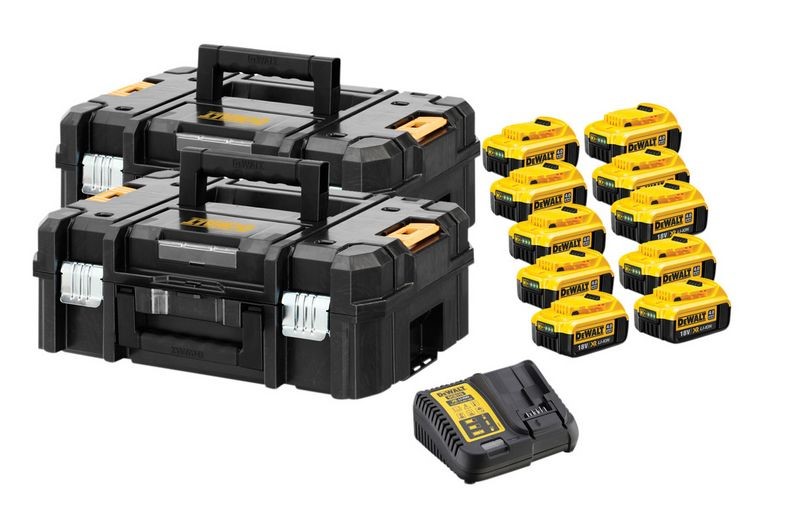 Dewalt DCB182PAK 10xDCB182 18V 4Ah+DCB115+TSTAKII 
